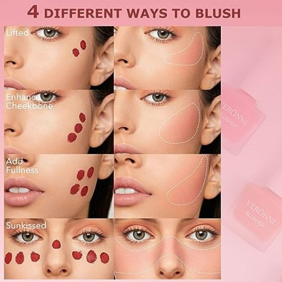 🔥2/$30🔥*SEALED* Veronni Fruit Juice Blusher + Matte Liquid Lipstick Bundle Lot - Picture 7 of 8